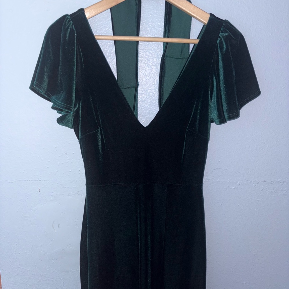Birdy Grey- XS Hannah dress in Emerald Velvet Dress